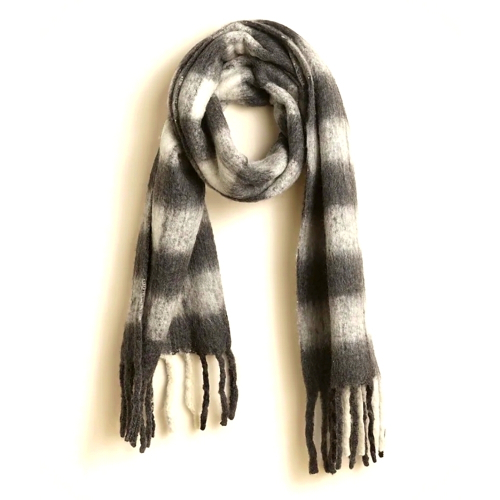 J.Crew Brushed Woven Scarf in Stripe
